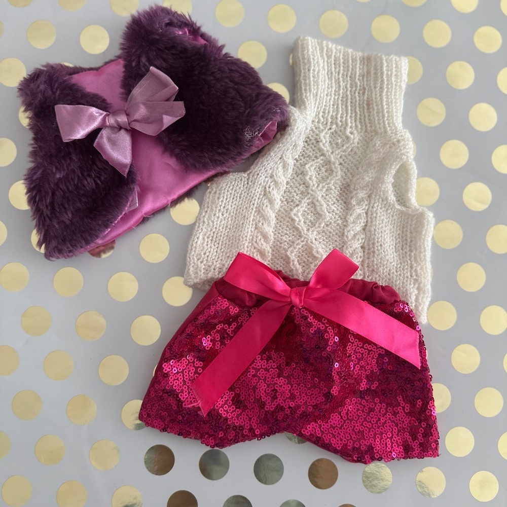 Pink and White Kids Accessory Set